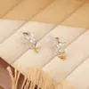 2025 Nuevo Estilo Estilo Caliente Elegante Mariposa Incrustada de Diamantes Clip para Oreja de Mujer Lujo Ligero Gama Alta Nicho Colgante Versátil Personalizado Moda Mujer