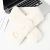 Bufanda de cuello falso de imitación de piel de conejo gruesa cálida de invierno estilo ins Corea del Sur súper cálida y bufanda de piel estilo occidental