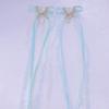 Hebilla para el cabello con cuentas colgantes de mariposa y flor de cinco pétalos de estilo antiguo para niños, accesorios para el cabello a juego con forma de cheongsam Hanfu para niña