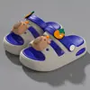 Chinelos Infantis de Capivara 3D em EVA para Meninas, Novidade Verão 2025 Sandálias Antiderrapantes de Desenho Animado para Meninos