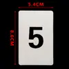 Cartões de Número Placas de Número Universais de Plástico Cartões de Código Numerados com Furos Ferramenta de Aprendizagem de Classificação Sequencial Cartões de Contagem