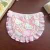 Babetes de desenho animado para animais de estimação, feitos à mão, estilo japonês e coreano, babetes fofos com acabamento em renda para gatos, cães e cães de pequeno a médio porte