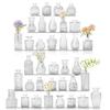 Conjunto Mais Vendido Transfronteiriço Vaso Pequeno Arranjo de Flores Decoração de Mesa de Alto Nível Ornamentos Vaso Mini de Vidro Transparente Atacado