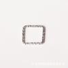 Anillo sencillo de estrella de cinco puntas en forma de corazón, llavero de anillo de conexión, aretes de material, accesorios de joyería hechos a mano DIY, corona de apertura