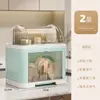 Estante para cuencos de encimera de cocina para el hogar, gabinete de cuencos, caja de almacenamiento de platos y utensilios, estante de almacenamiento, completamente cerrado, a prueba de polvo y escurridor de cuencos