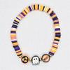 Conjunto de Pulseiras de Halloween Transfronteiriças Europeias e Americanas Empilhadas Aranha de Argila Macia Boo Pulseira Elástica Pulseira Atacado
