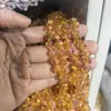 Miçangas de vidro para cubos de açúcar com furo diagonal de 8 mm para correntes de celular de cristal artesanais DIY, acessórios de pulseira simples e estilosos atacado