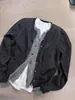 Suéter cárdigan de punto de dos piezas falsas color block estilo coreano de alta gama para mujer, primavera y otoño, adelgazante, corte holgado y top elegante