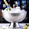 Cubeta para Champagne de Acero Inoxidable Engrosado Cubeta de Hielo para Bar Hielo Granulado Hielo Vino Espumoso Cubeta de Hielo Cubeta de Hielo Cubeta Bingzhi
