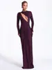G25D304-Vestido Bodycon Sexy com Recortes, Moda Feminina Transfronteiriça, com Fitas Estilo Europeu e Americano e Mangas Longas para Outono e Inverno