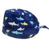Gorro Quirúrgico Estampado Algodón Puro Ajustable con Botón con Banda Absorbente de Sudor Color Sólido Gorro de Sala de Operaciones para Doctor Gorro de Enfermera UCI