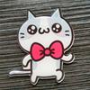 Tú. Broche acrílico de gato lindo de Corea del Sur, insignia de animal de dibujos animados, parche, alfiler para bolso, accesorios, alfiler, joyería pequeña