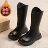 Botas Largas para Niña 2026 Otoño/Invierno Forradas de Borrego Moda Estilo Coreano Elegantes Cómodas Botas de Moda de Princesa Botas Individuales de Moda