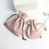 Bolsa de cordón de seda satinada, logo personalizado de marca para almacenamiento y empaque de accesorios electrónicos