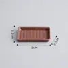 Mini prato pequeno prato de Rattan bandeja de prato casa de brincar simulação brinquedo comida brincar casa de boneca louça modelo pequenos acessórios
