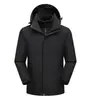 Chaqueta 3 en 1 a Prueba de Viento Workwear Personalizado con Estampado de Logo, Chaqueta de Trabajo Gruesa de Invierno para Exteriores, Abrigo de Grupo