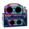 WGY-S601 exportación de productos populares doble 6.5 pulgadas portátil exterior alta potencia baile cuadrado karaoke luces RGB estéreo Bluetooth