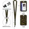Hebilla de Fácil Tirón Insignia Impresión UV Porta Tarjeta de Autobús Marca de Fábrica Porta Tarjeta de Comida con Correa para Colgar en el Cuello Hebilla Retráctil