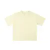 Camiseta Europeia Transfronteiriça 260g Manga Curta Algodão Puro Corte Solto Oversized Tendência Marca Masculina Ombro Caído com Estampa