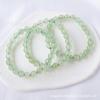 Pulsera de cuentas redondas de piedra de uva natural, moda Joker, pequeña pulsera de anillo único de color verde esmeralda fresco, fabricantes de joyas al por mayor