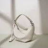 Bolso Nuevo de Diseño Único con Forma de Media Luna, Bolso de Mano Moderno y Elegante, Bolso Cruzado de Piel Genuina de Gama Alta para Viajes Diarios para Mujer