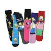 Calcetines de Dibujos Animados para Hombre Nueva Pendiente Seng Algodón Caña Media Calcetas de Película Animada para Mujer Caña Larga Personalizadas Europeas y Americanas Transfronterizas