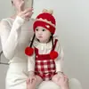 Gorros de Otoño e Invierno para Bebés, Pelucas, Trenzas, Gorros Gruesos y Cálidos de Moda para Niñas Bebés, Gorros con Capucha a Prueba de Viento y Protección para los Oídos para Bebés Pequeños