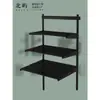 Estante de Metal de Acero al Carbono Negro Montado en Pared Estante de Almacén Estante de Entrada Zapatero Ajustable 800