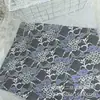 Tela de encaje sexy de primavera y otoño, falda de encaje bicolor calada, abrigo, material de tela de encaje