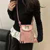 Bolso de Hombro Cruzado de Moda Versátil Simple Casual Elegante con Borlas de Gama Alta Transfronterizo Invierno 2026