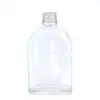 Venta de fábrica botella nueva para bebida de jugo botella de vino plana botella de café bebida fría botella de té de leche corte de luz hombro inclinado botella vacía de vidrio plano