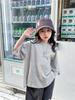 2026Snidols Primavera y Verano Textura Rocosa Algodón Puro Manga Corta Cara Sonriente Niños y Niñas Camiseta de Manga Media Estilo Verano Moderno