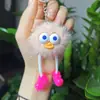 Em Estoque Entrega Rápida Pelúcia Patinho Bola de Carvão Pernudo Chaveiro Pingente Pequeno Presente Vendedor de Rua Caixa Surpresa Pingente de Presente Atacado