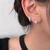 Explosiones transfronterizas Moda Estrella Simple Estilo Japonés y Coreano Aretes Chapados en Oro Diseño Nicho Hebilla para la Oreja Anillo para la Oreja en Forma de Estrella para Mujer