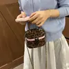 Bolso de hombro de moda para otoño 2026, bolso cruzado versátil con cadena y estampado de leopardo, bolso de mano para mujer, mini clutch