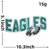 Fornecimento Exclusivo Transfronteiriço de Patches Bordados com Lantejoulas de Time de Futebol Americano Patches Bordados com Lantejoulas de Letras Patriots para Roupas