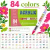 Marcadores acrílicos líquidos directos de punta suave, 120 colores, diseño sin presión, para arte estudiantil, manualidades, dibujo a mano y pintura, marcadores al por mayor