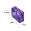 Bolsa de Maquillaje de Malla Transparente Tridimensional de Gran Capacidad, Bolsa Portátil para Guardar Artículos de Tocador de Viaje, Bolsa de Maquillaje, Bolsa Sencilla para Lápices de Cejas