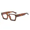 2027 Gafas de Montura Gruesa Cuadradas Moda Europea y Americana Gafas Ins Transfronterizas Retro Tendencia Gafas Anti Luz Azul Sin Graduación