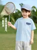 Camiseta Masculina Europeia de Resfriamento Manga Curta 2026 Nova Roupa Infantil Verão Criança Bebê Criança Pequena Manga Curta Casual