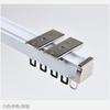 Riel de Cortina Silencioso Extra Grueso de 2.0 mm Riel Silencioso de Aleación de Aluminio Espesa Riel Doble Riel Deslizante de Rueda de Acero para Caja de Cortina