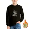 Sudadera Casual de Marca Popular y de Moda para Niños, Estilo Americano Elegante con Estampado de Letras, Manga Larga, Cuello Redondo, Chaqueta de Primavera Transfronteriza