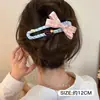Presilha de cabelo de crocodilo com laço fofo para mulheres, presilha de garra de cabelo super estilosa 2026, acessório de cabelo