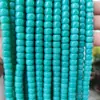 Contas de Vidro Dundun 8x6mm Cor Natural Multicor Jade Sintético Nevado Pulseira Colar DIY Joias com Contas Que Não Desbotam