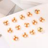 Estilo chino antiguo oro tres piezas gota de aceite seis piezas espaciador de torso DIY pulsera de cuentas collar accesorios de joyería materiales