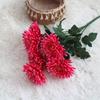Ramos de crisantemos de aguja de flor simulada crisantemo grande Día de los Difuntos sacrificio flor falsa funeraria flor de seda flores funerarias al por mayor