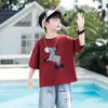 Conjunto de Verano para Niños 2026 Nuevo Elegante Camisa de Manga Corta con Estampado de Pony para Niños Ropa Fina de Verano para Niños Ropa de Media Manga para Niños