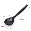 Cuchara Desechable Transfronteriza [Cuchara Grande para Sopa] Plástico Engrosado Cuchara Grande para Servir con Mango Largo para Olla Caliente y Empaque para Llevar