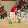 Decorações de Natal para Casa Cesta de Frutas do Papai Noel Cesta de Bambu de Natal Suprimentos de Decoração para Mesa de Trabalho Enfeites