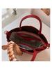 Bolsa de Casamento Vermelha Feminina Noiva Bolsa de Casamento 2025 Nova Nicho High-End Bolsa de Ombro Transversal Cesta de Legumes Bolsa de Balde